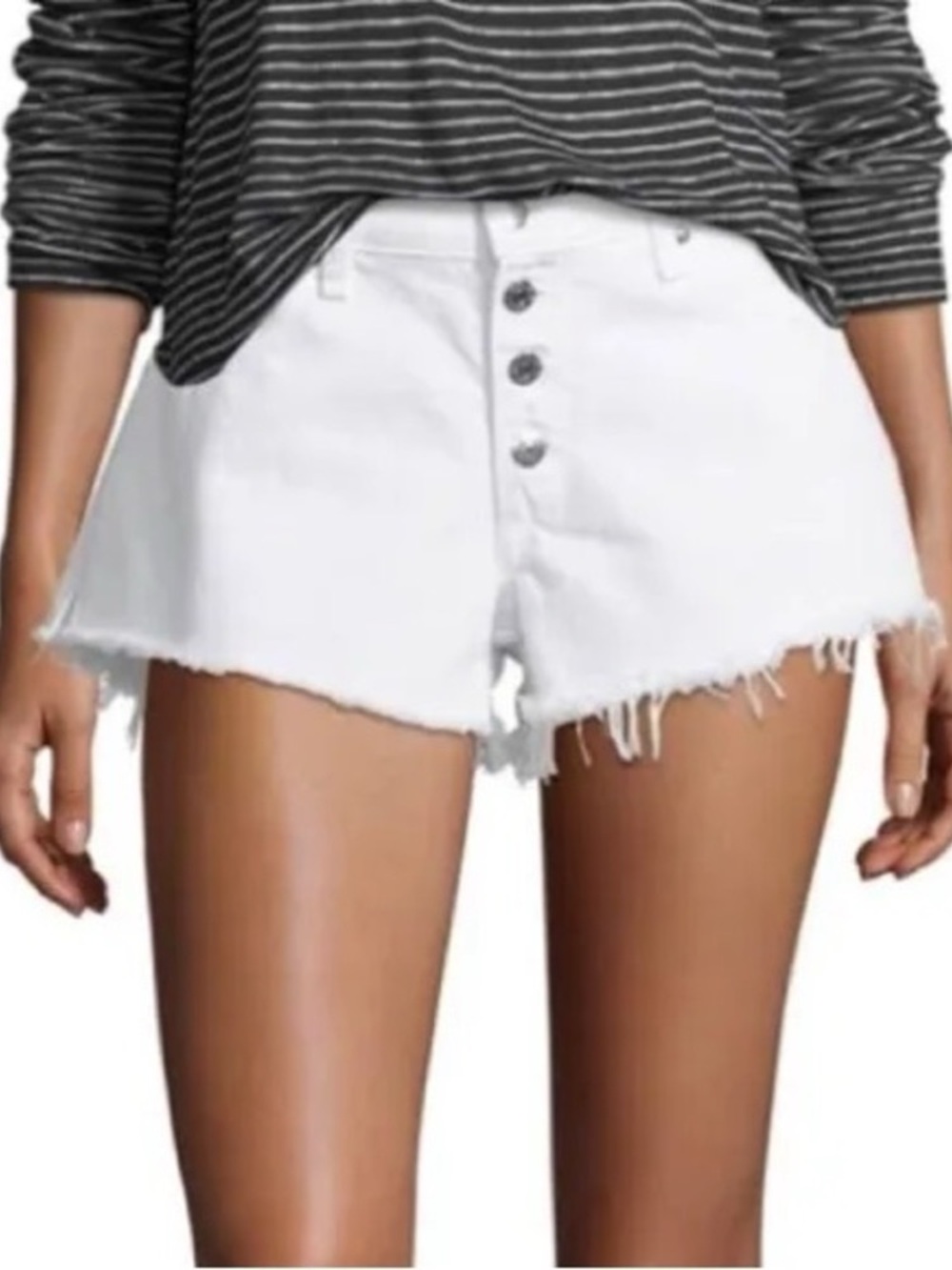 VERONICA BEARD 9” Debbie Short in White Size 25